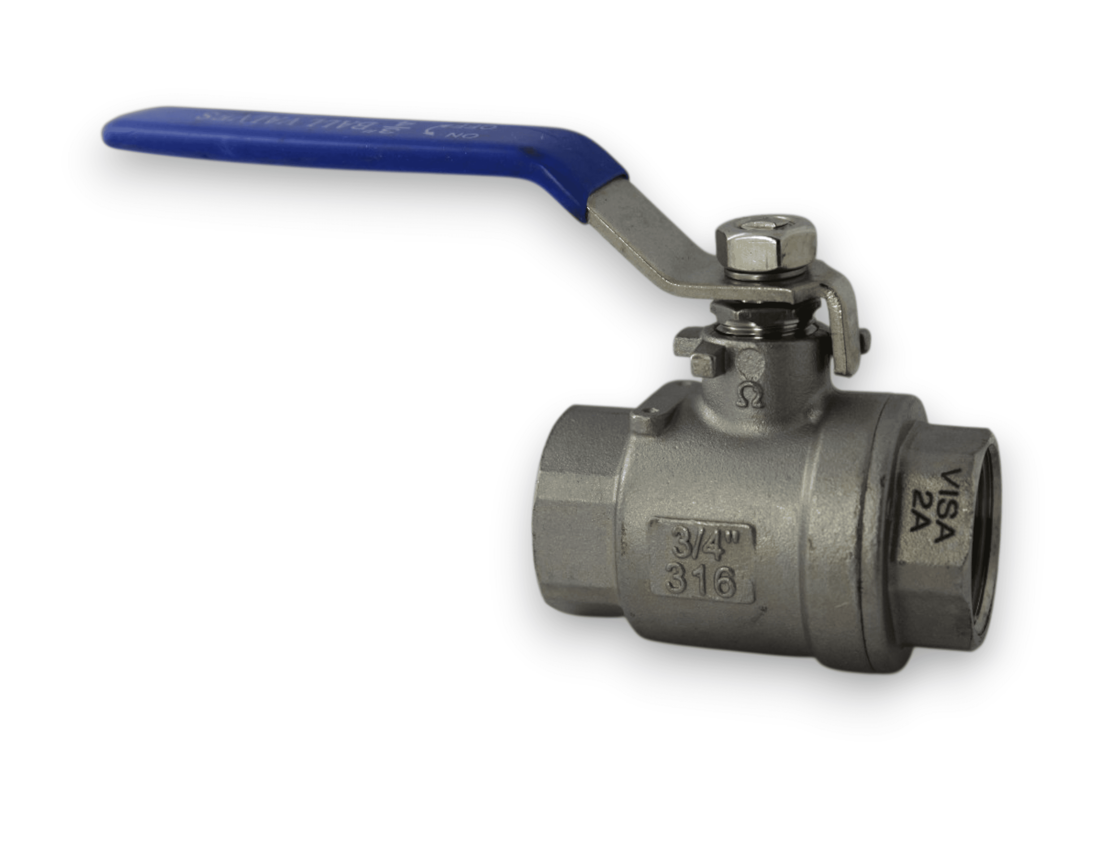 VÁLVULA BOLA 1000WOG 2 CUERPOS INOXIDABLE